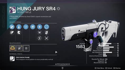 Buy Hung Jury SR4 (Adept) God Roll Guaranteed LFcarry