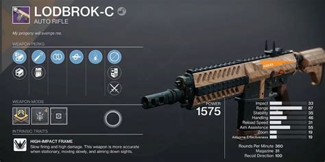 Finally got my God Roll LodbrokC Destiny 2 YouTube