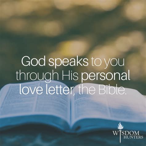 god speaks through the bible