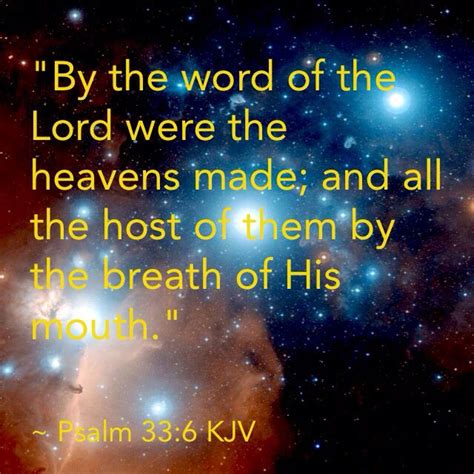 god spoke creation into existence verse