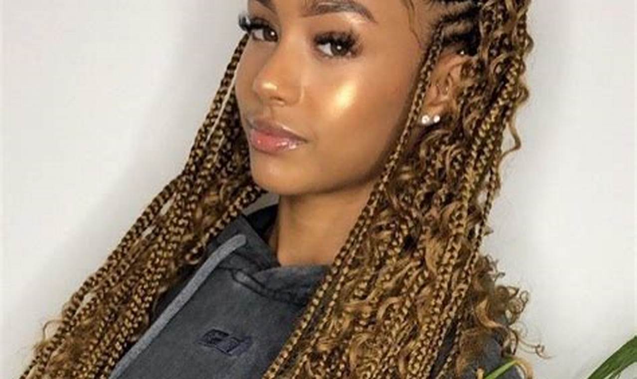 Unveiling the Enchanting World of Goddess Half Cornrows Half Box Braids