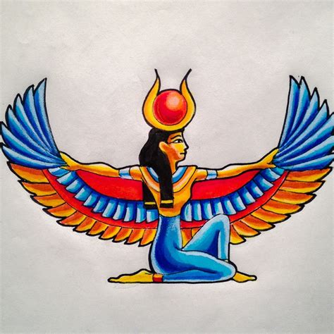 goddess isis tattoo design