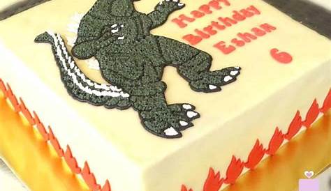 I ordered a Godzilla birthday cake for my boy's birthday. The bakery