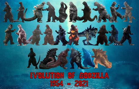 godzilla 1954 to 2021