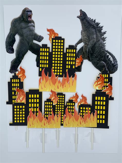 Creating A Perfect Godzilla Cake Topper Printable In 2023