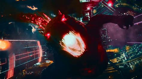 godzilla drills into hollow earth in red