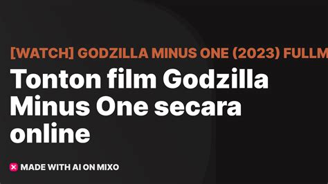 godzilla minus one free online 123movies