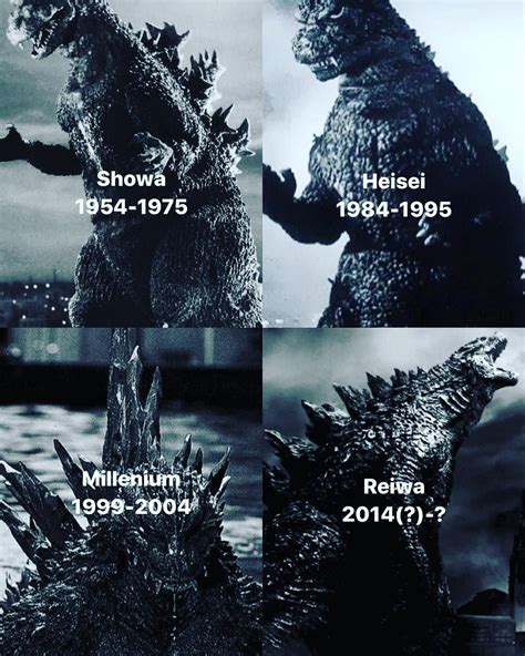 godzilla movies in order era