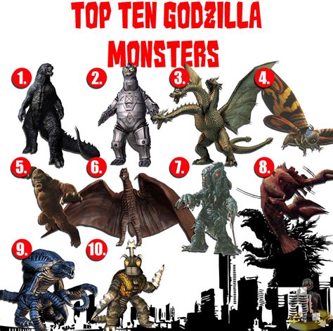 godzilla top 10 enemies