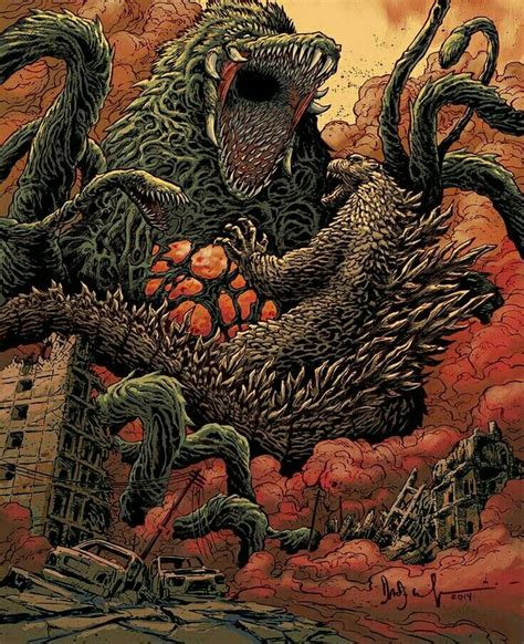 godzilla vs giant plant monster