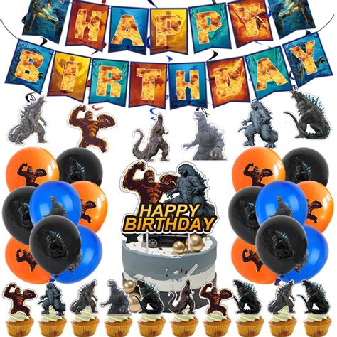 godzilla vs king kong party supplies