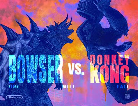godzilla vs kong bowser vs donkey kong