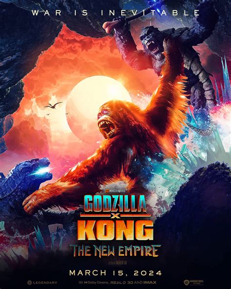 godzilla x kong the new empire dolby poster
