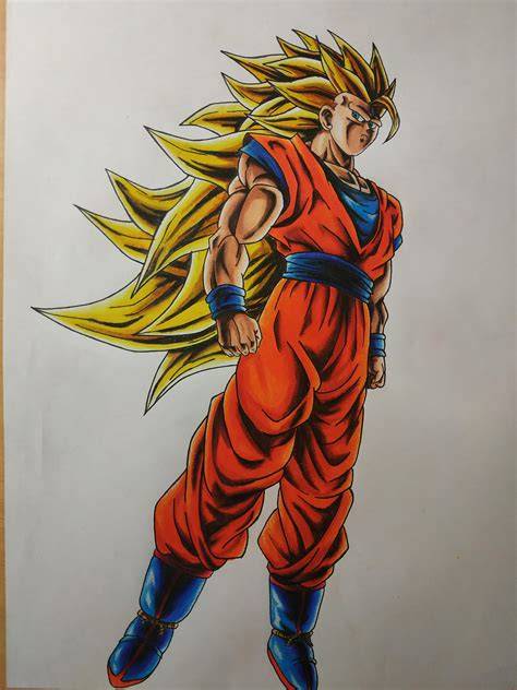 This is my PUR Goku ssj3 drawing which I did some weeks ago r/DragonballLegends