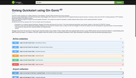Golang Gin Quickstart