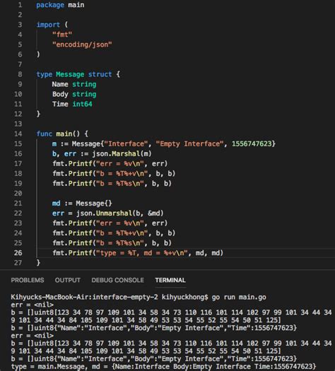 Golang Template Json File