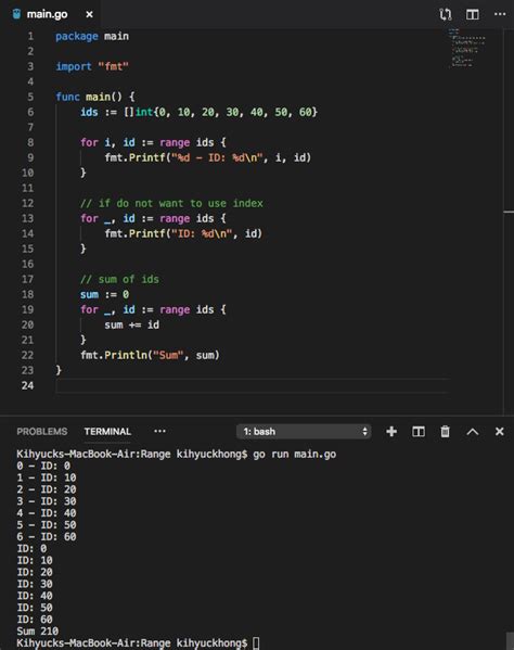 Golang Templates Range
