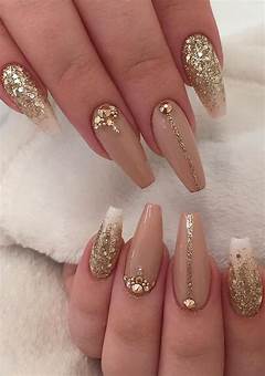 Gold Acrylic Nails Ideas: Sparkle And Shine In 2023