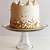 gold and white cake ideas