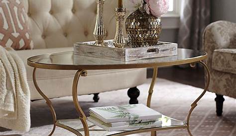 Gold Coffee Table Living Room Decorating Ideas