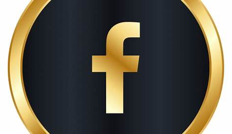 Gold Facebook Icon at GetDrawings | Free download