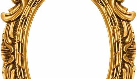 Download Round Ornate Gold Frame - Royal Frame Design Png PNG Image