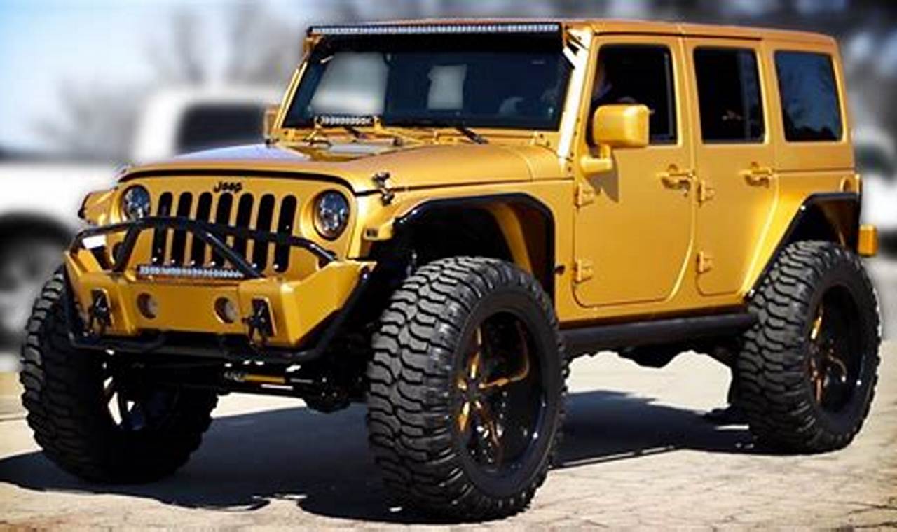 gold jeep wrangler for sale