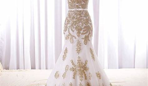 Gold Lace Applique Quinceañera Dress Mary’s Bridal Style