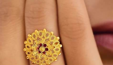 Tanishq Pure Gold Gold Ring Design For Female Without Stone