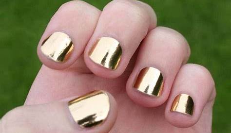 Gold Shoes & Shiny Gold Nails For Little Stars