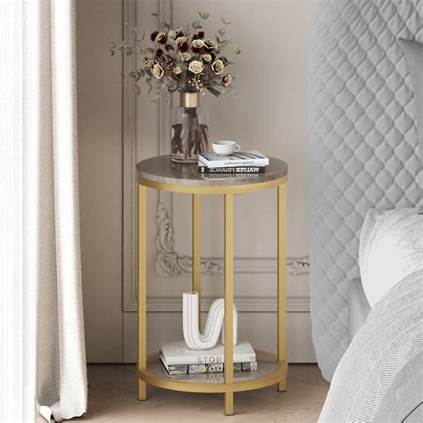 Gold Accent Bedside Table