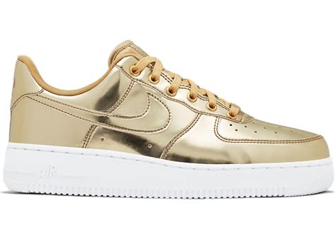 gold air force ones