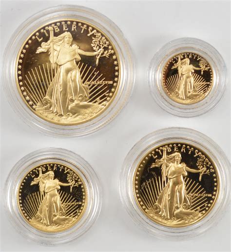 gold american eagle set