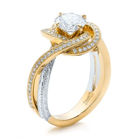 gold and platinum engagement rings