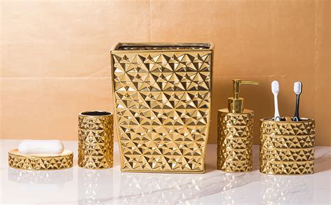 Gold Bathroom Accessory Sets
