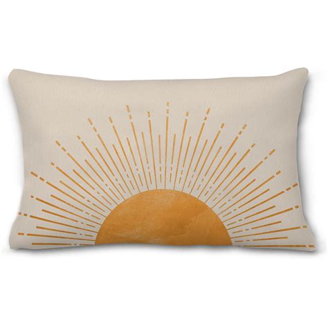 Gold Boho Throw Pillow