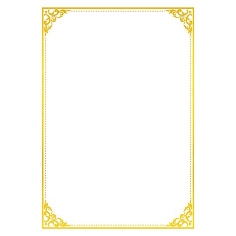 Gold Border Paper
