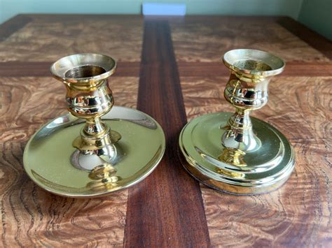 Gold Brass Candlesticks