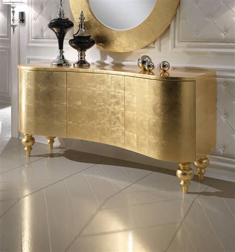 Gold Buffet Cabinet