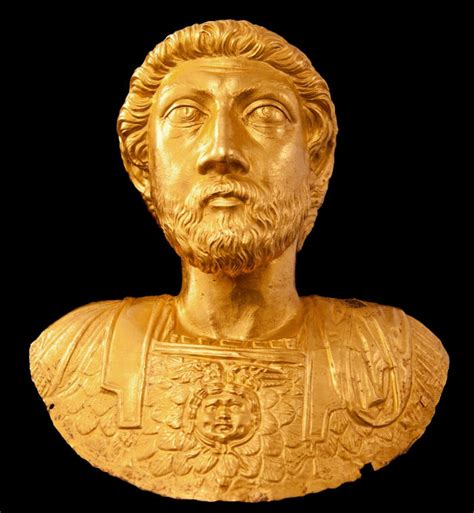 Gold Bust Of Marcus Aurelius