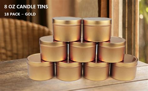Gold Candle Containers