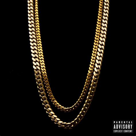 gold chain with black background