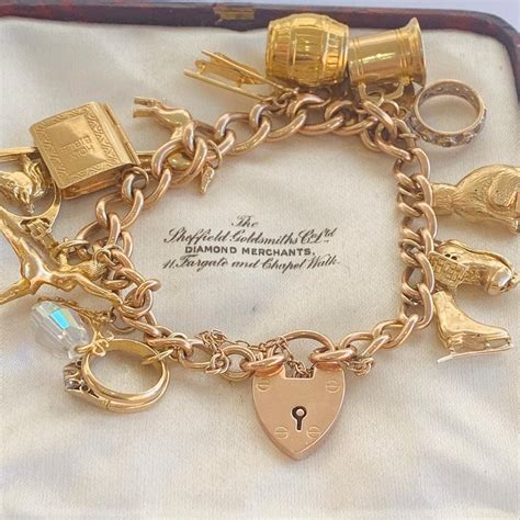 gold charm bracelet charm