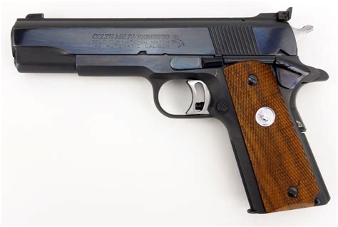 Gold Cup National Match 5in 45 Acp Blue 8 1rd Colt