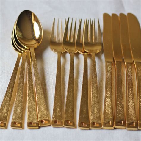 Gold Dinnerware Silverware