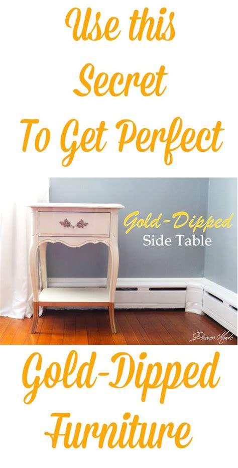 Gold Dipped Legs Side Table