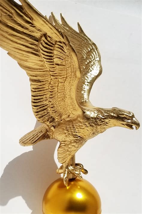 gold eagle flagpole topper