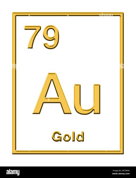 Gold Element Symbol Printable