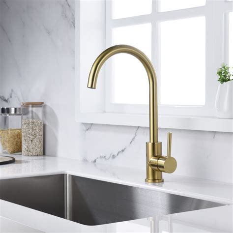 Gold Faucet Black Hardware