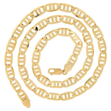 Gold Flat Link Chain